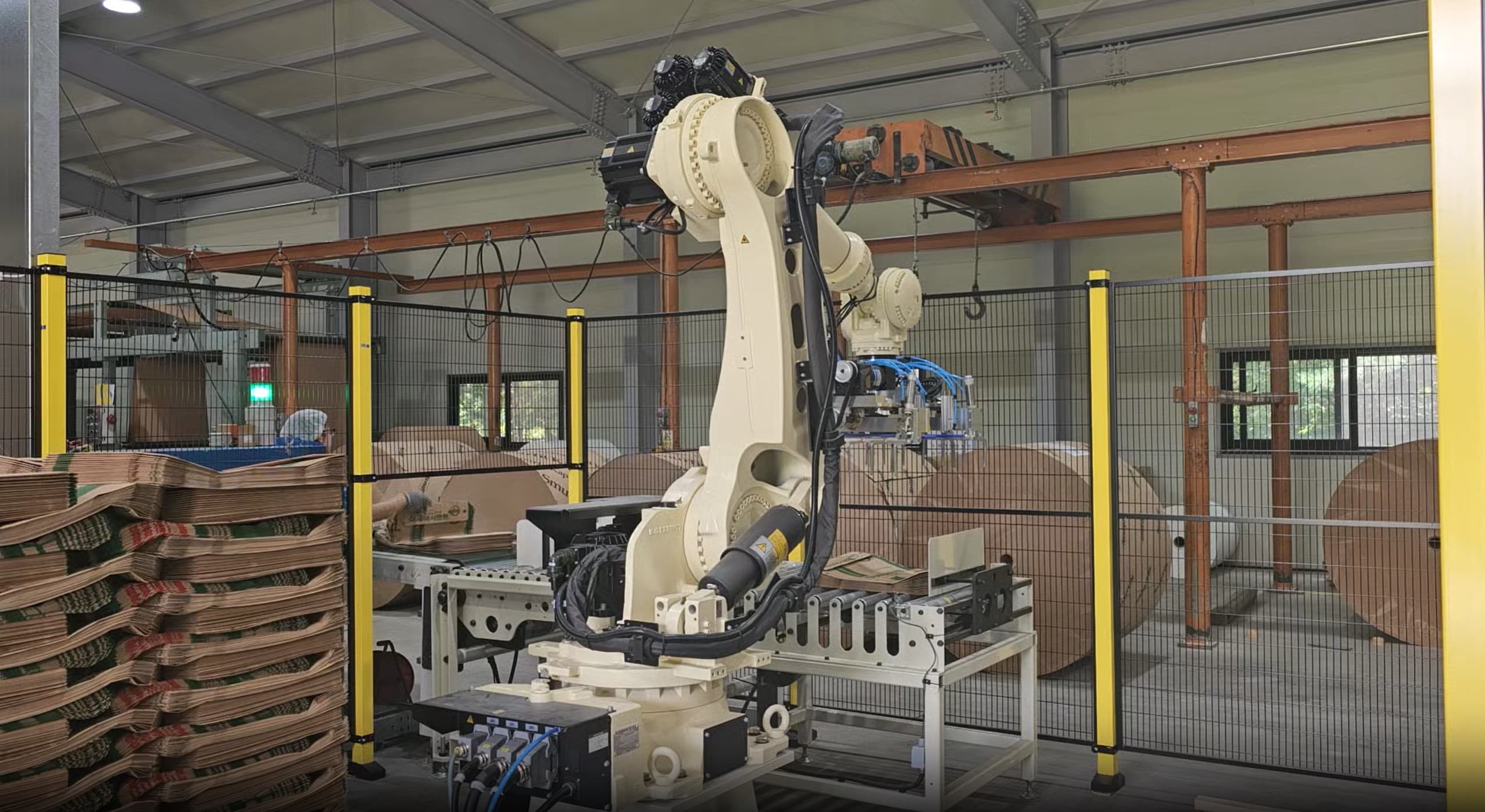 현대로보틱스 HS220을 활용한 포대 팔레타이징 솔루션