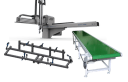 나우로보틱스 취출표준화 시스템 (취출로봇 + 취출지그 + 컨베이어 결합)